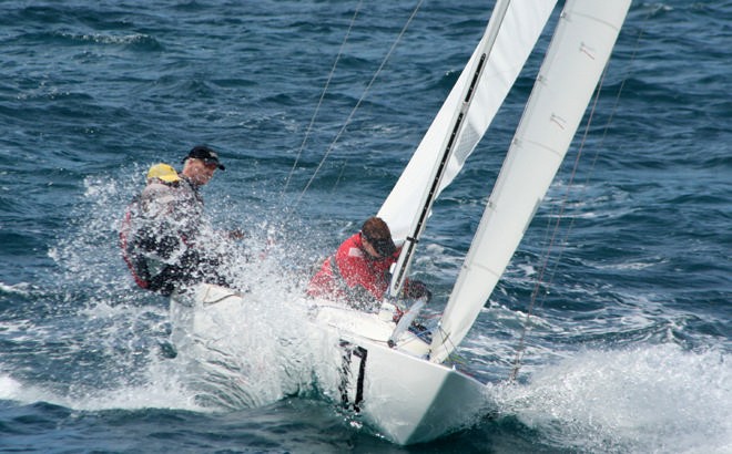 Preparing for action on Jud Smith’s Feng Shui - Audi Etchells Worlds 2006 © Sail-World.com /AUS http://www.sail-world.com